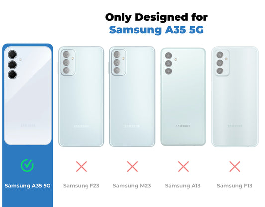 Soft Frame Clear Case For Samsung A35 5G