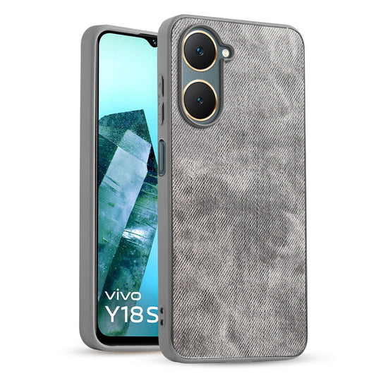 Classic Denim Finish Back Case for Vivo Y18