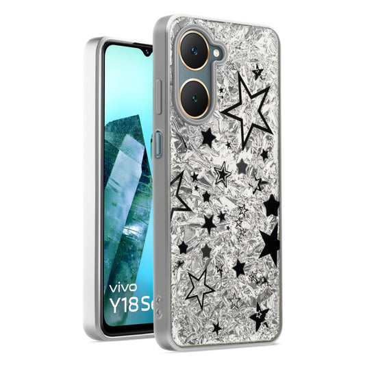 Shiny Foil Back Case for Vivo Y18