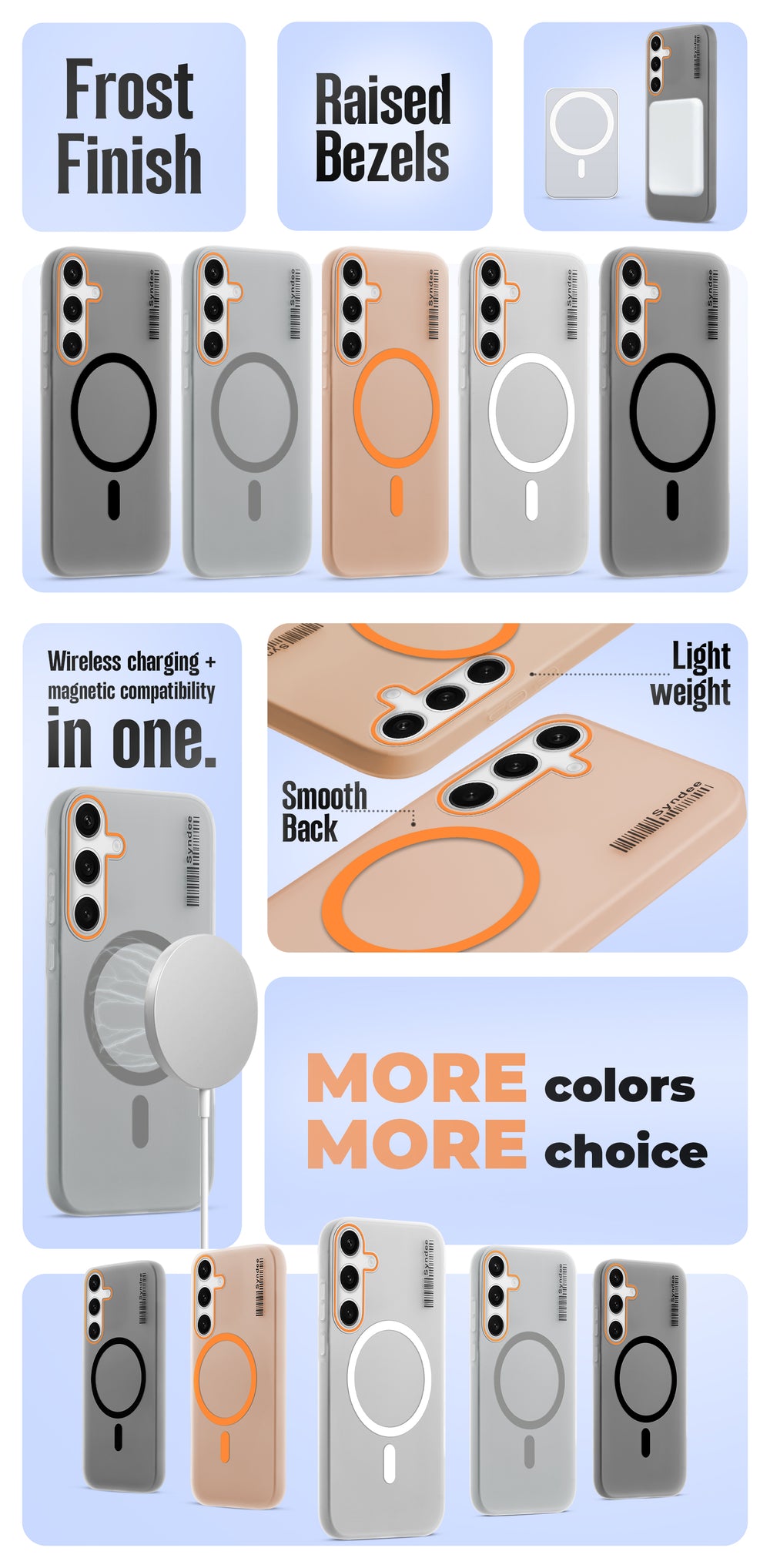 Colourful Frosted Matte Wireless Charging Support Back Cover Case for Motorola Signature With Raised Camera Protection