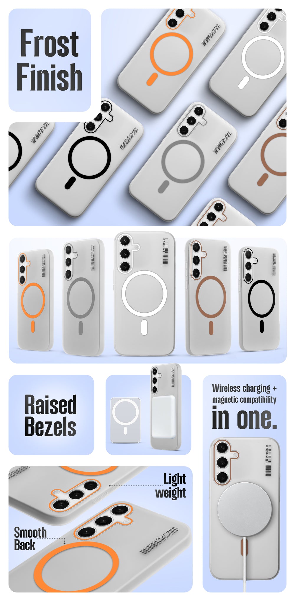Frosted Sleek Matte Wireless Charging Support Back Cover Case for Vivo X200 Pro 5G With Raised Camera Protection