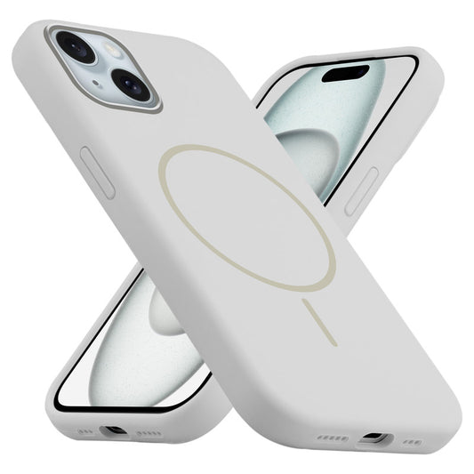MagSafe Compatible Liquid Silicone Case For Apple iPhone 15