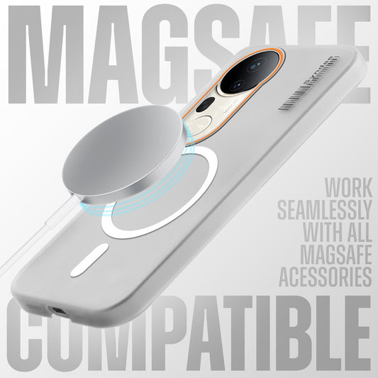 Colorful Frosted Matte MagSafe For Vivo T4 Ultra 5G