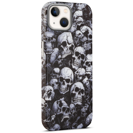 Nightfall Skull Cluster Design With Hard Back Case For Apple iPhone 15