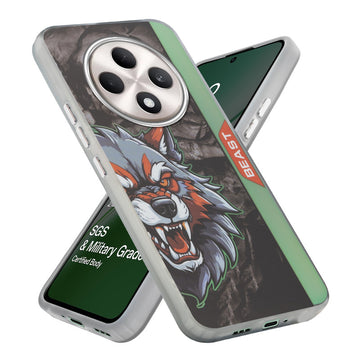 Beast Mode Animal Printed Back Case For Oppo F27 5G With Hard Back & Glow Effect