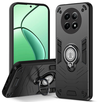 Ultra Rugged Armor Case with Rotating Ring Holder Back Case For Realme 12X 5G