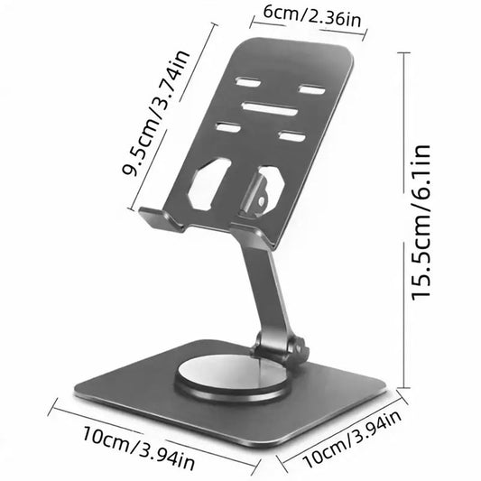 Foldable Mobile Holder Stand with Metal Body, for All Smartphones, Tablets