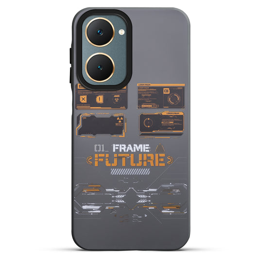 Mechanical Circuit Sector Print Hard Back Cover For Vivo Y18