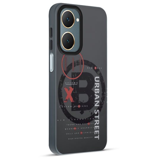 Mechanical Circuit Sector Print Hard Back Cover For Vivo Y18