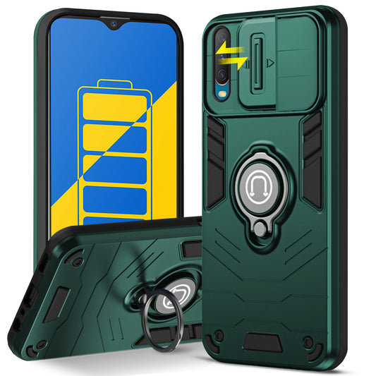 Ultra Rugged Case with Rotating Ring Holder Back Case For Vivo Y12