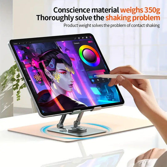 Foldable iPad Stand and Tablet Stand for Desk