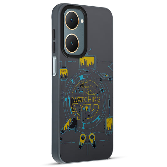 Mechanical Circuit Sector Print Hard Back Cover For Vivo Y18