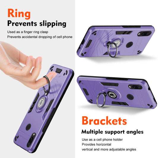 Ultra Rugged Armor Case with Rotating Ring Holder Back Case For Redmi Note 7