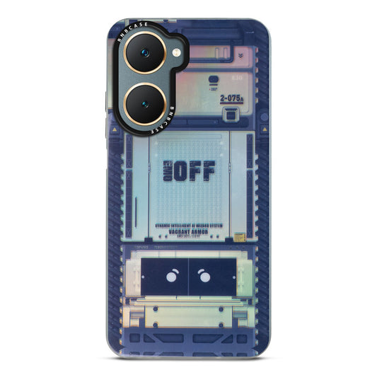 Colorful Reflective Circuit Prints Hard Back Protector Case For Vivo Y18