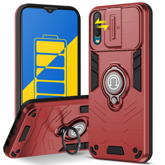 Ultra Rugged Case with Rotating Ring Holder Back Case For Vivo Y12