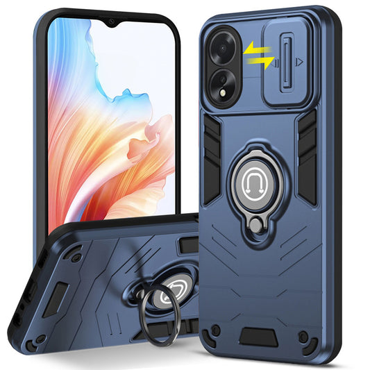 Ultra Rugged Case with Rotating Ring Holder Back Case For Oppo A38 4G