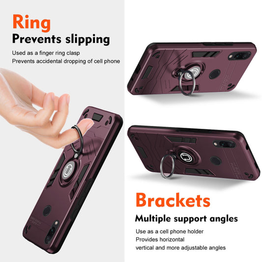 Ultra Rugged Armor Case with Rotating Ring Holder Back Case For Redmi Note 7