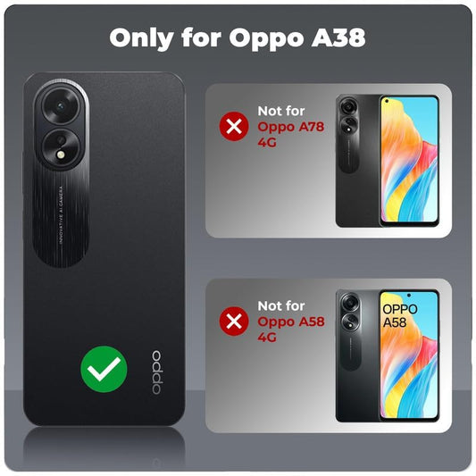 Premium Acrylic Transparent Back Cover for Oppo A38 4G | Oppo A18 4G