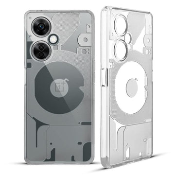 Designed Transparent Back Case for OnePlus Nord CE 3 Lite 5G Frosted Cover Matte Silicone TPU