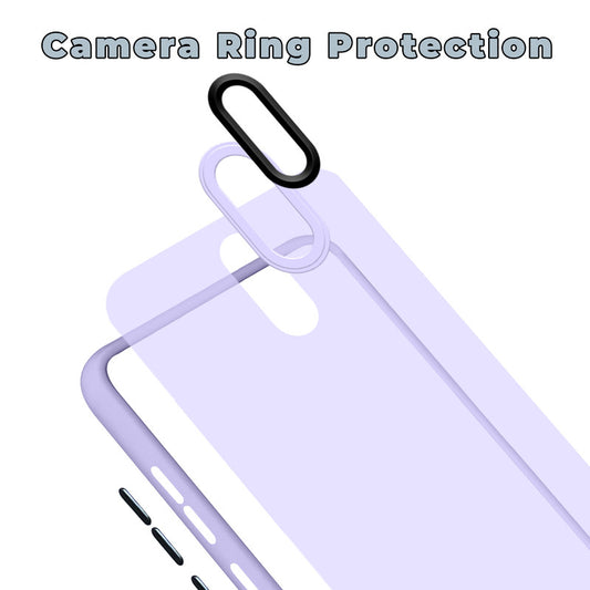 Translucent Matte with Shiny Camera Ring Back Cover for Redmi 8A Dual