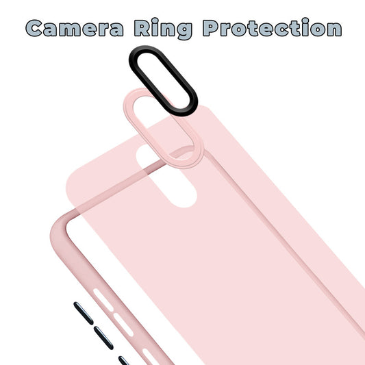 Translucent Matte with Shiny Camera Ring Back Cover for Redmi 8A Dual