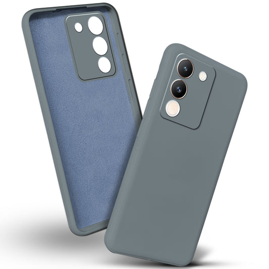 Premium Matte Silicone Back Cover for Vivo Y200 5G