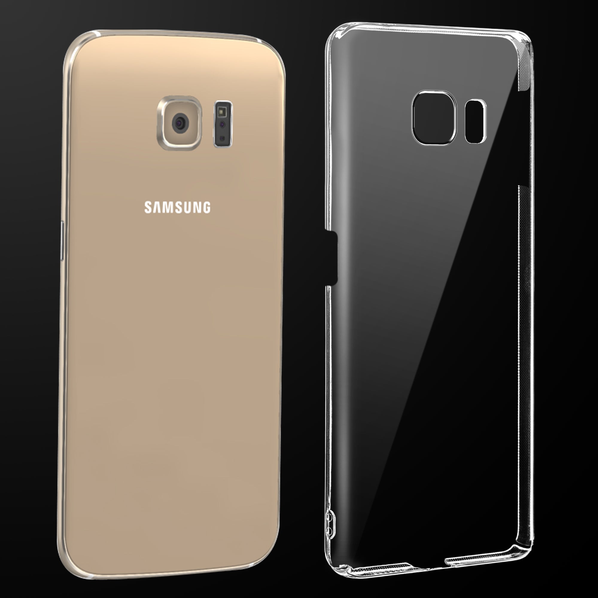 Crystal Clear Hard Back Anti-Yellowing Phone Case For Samsung S6 Edge