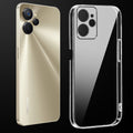 Transparent anti-yellow hard back case fitted on Realme 9i 5G showing full back coverage and camera protection