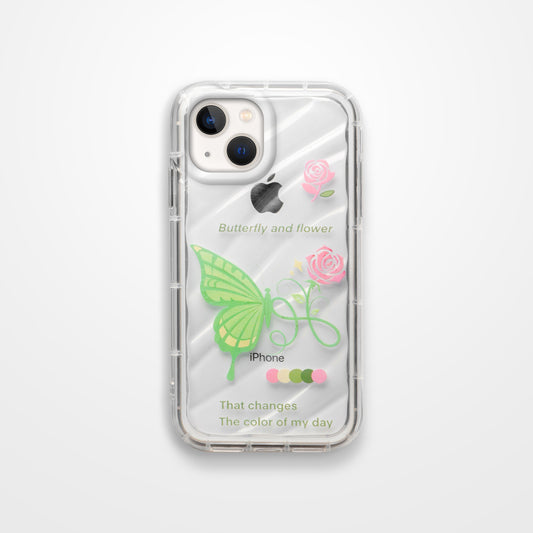 Butterfly Printed Transparent Back Cover for Apple iPhone 14 Plus