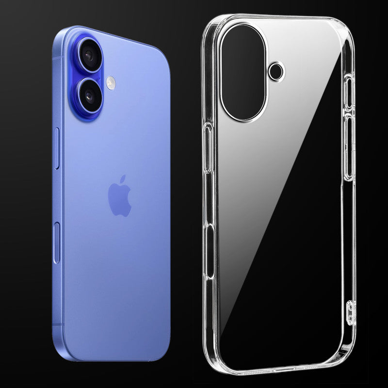 Crystal Clear Hard Back Anti-Yellowing Phone Case For Apple iphone 17