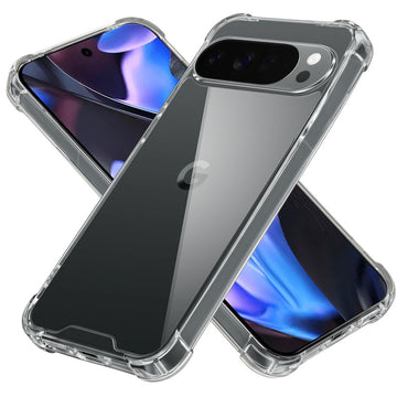 Shockproof Hybrid Transparent Phone Case For Google Pixel 10 Pro 5G with Hard Back and Soft Bumper for Maximum Protection