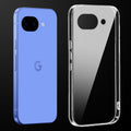 Transparent anti-yellow hard back case fitted on Google Pixel 10A 5G showing full back coverage and camera protection