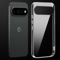 Transparent anti-yellow hard back case fitted on Google Pixel 11 Pro 5G showing full back coverage and camera protection
