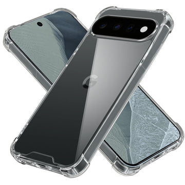 Shockproof Hybrid Transparent Phone Case For Google Pixel 11 Pro XL 5G with Hard Back and Soft Bumper for Maximum Protection