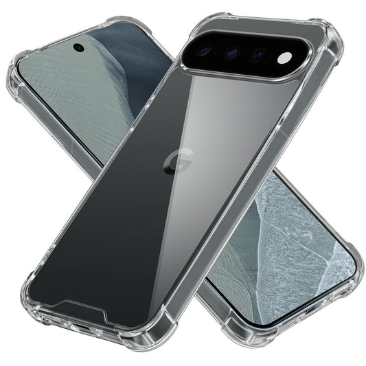 Shockproof Hybrid Transparent Phone Case For Google Pixel 11 Pro XL 5G with Hard Back and Soft Bumper for Maximum Protection
