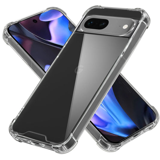 Shockproof Hybrid Transparent Phone Case For Google Pixel 7 with Hard Back and Soft Bumper for Maximum Protection
