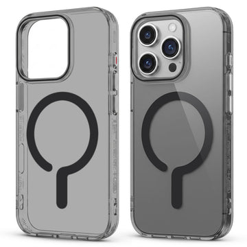 Transparent Magnetic Bumper Case for Apple iphone 16 Pro Max Cushion Protection & Metal Finish Buttons
