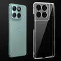 Transparent anti-yellow hard back case fitted on Motorola Moto Edge 70 Fusion 5G showing full back coverage and camera protection