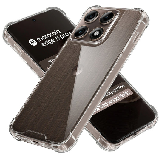 Shockproof Hybrid Transparent Phone Case For Motorola Moto Edge 70 Pro Plus 5G with Hard Back and Soft Bumper for Maximum Protection
