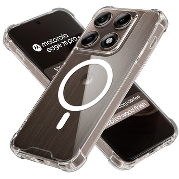 Shockproof Hybrid MagSafe Case for Motorola Moto Edge 70 Pro Plus 5G with Hard Back & Soft Bumper