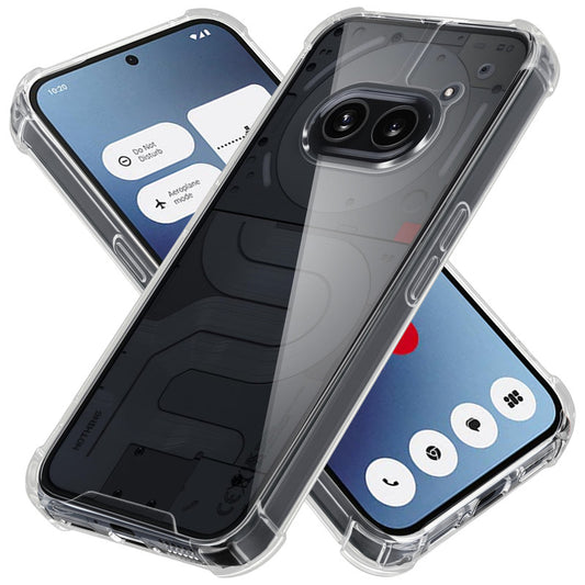 Shockproof Hybrid Transparent Phone Case For Nothing Phone 2A with Hard Back and Soft Bumper for Maximum Protection