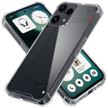 Shockproof Hybrid Transparent Phone Case For Nothing Phone 3A Lite 5G with Hard Back and Soft Bumper for Maximum Protection