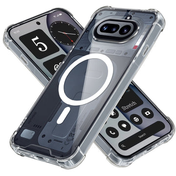 Shockproof Hybrid Magnetic Case for Nothing Phone 4A 5G with Hard Back & Soft Bumper