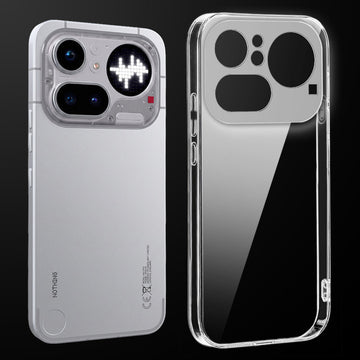 Transparent anti-yellow hard back case fitted on Nothing Phone 4A Pro 5G showing full back coverage and camera protection