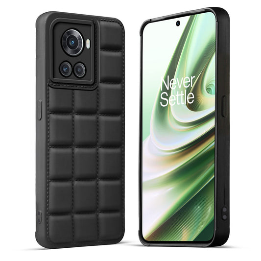 3D Puffer Pattern Silicone Back Cover for OnePlus 10R 5G, Shockproof Protective Case