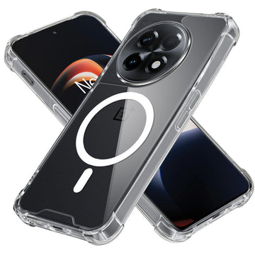 Shockproof Hybrid Magnetic Case for OnePlus 11R 5G with Hard Back & Soft Bumper