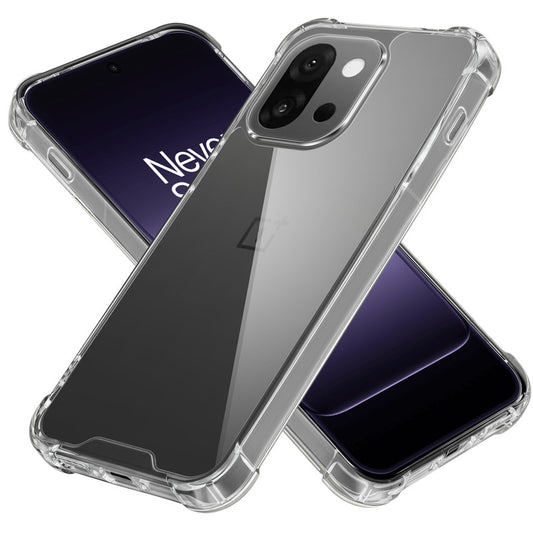 Shockproof Hybrid Transparent Phone Case For OnePlus 13s 5G with Hard Back and Soft Bumper for Maximum Protection