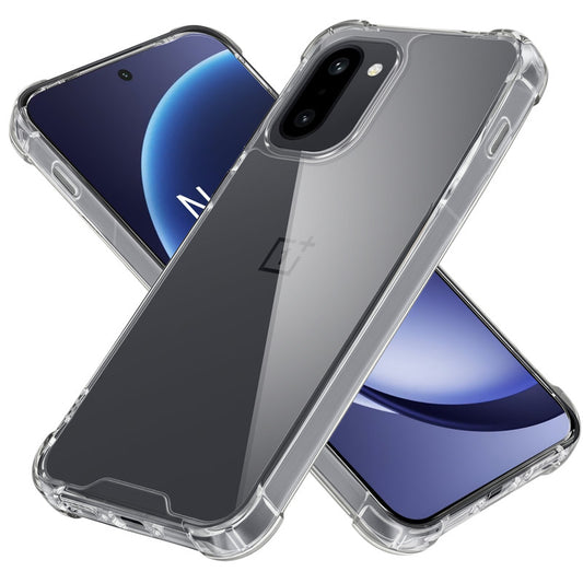 Shockproof Hybrid Transparent Phone Case For OnePlus 15R 5G with Hard Back and Soft Bumper for Maximum Protection