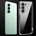Transparent anti-yellow hard back case fitted on OnePlus Nord CE 6 Lite 5G showing full back coverage and camera protection