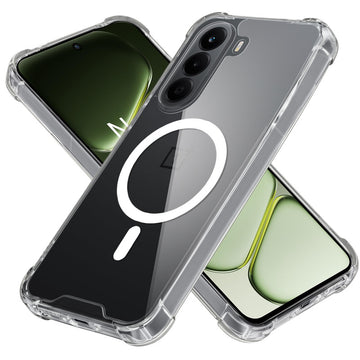 Shockproof Hybrid Magnetic Case for OnePlus Nord CE 6 Lite 5G with Hard Back & Soft Bumper